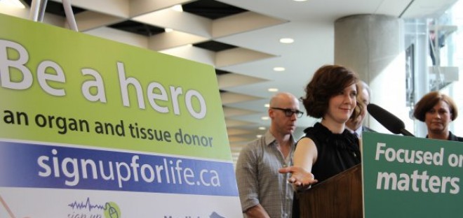 Manitoba became the 3rd province to launch an organ and tissue donor registry.